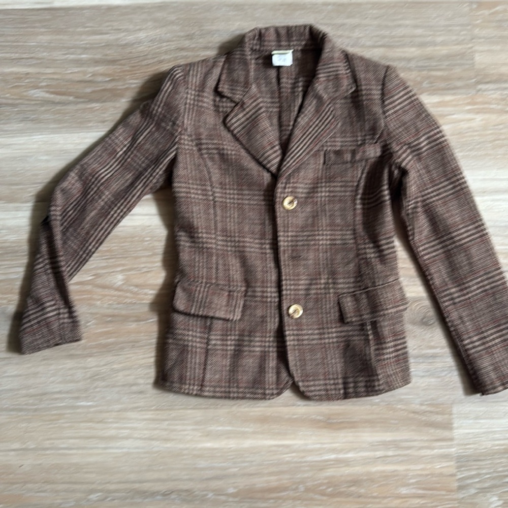 Doctor Who BBC Wool Brown Plaid Blazer